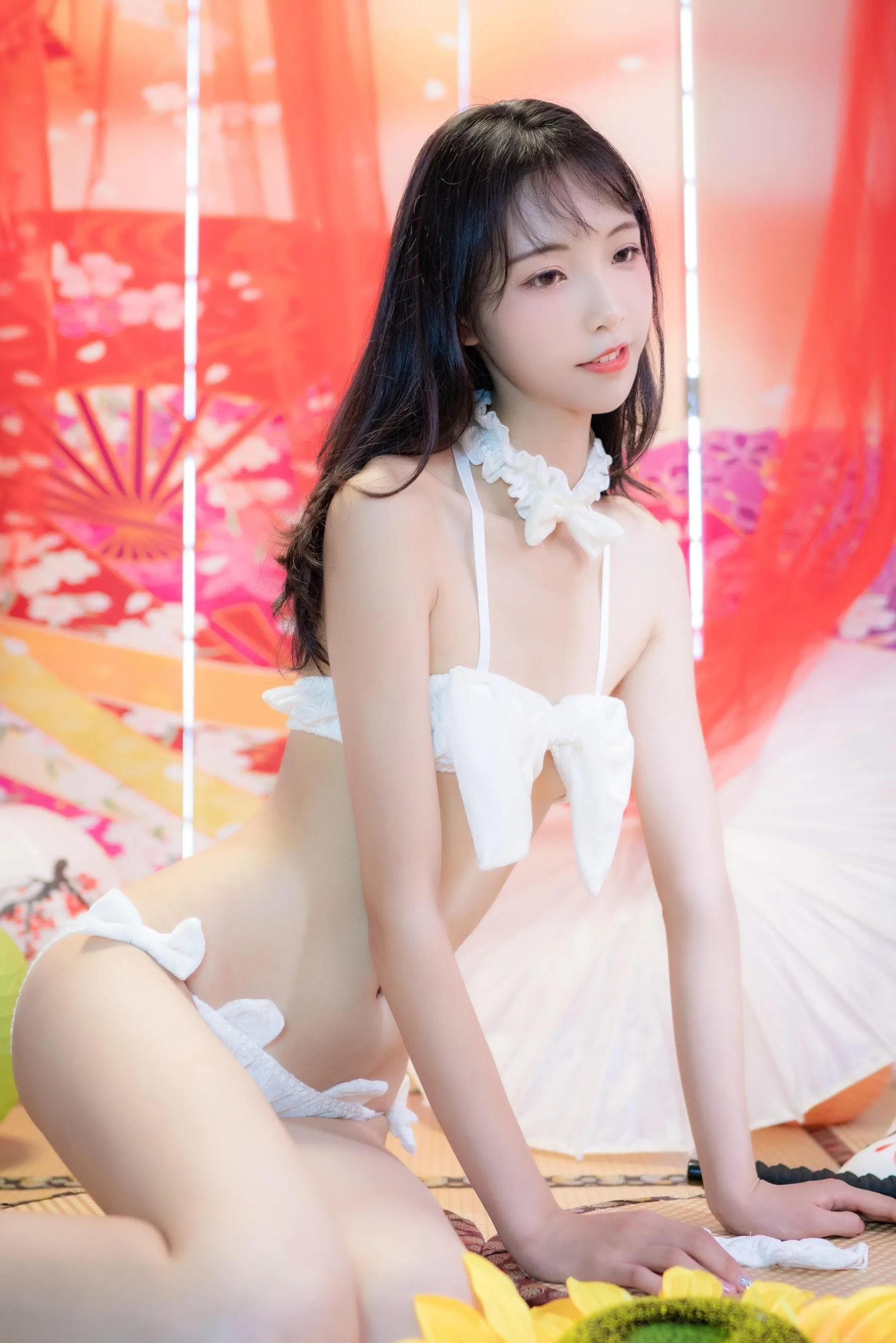 西瓜少女 NO.004 日系棚拍白猫咪内衣 [35P]插图7